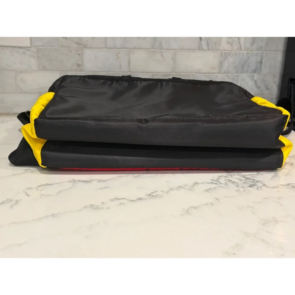 Disney Parks Mickey Mouse Diaper Bag Messenger Changing Station Red Black Yellow